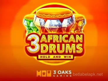 3 African Drums Slot Artwork
